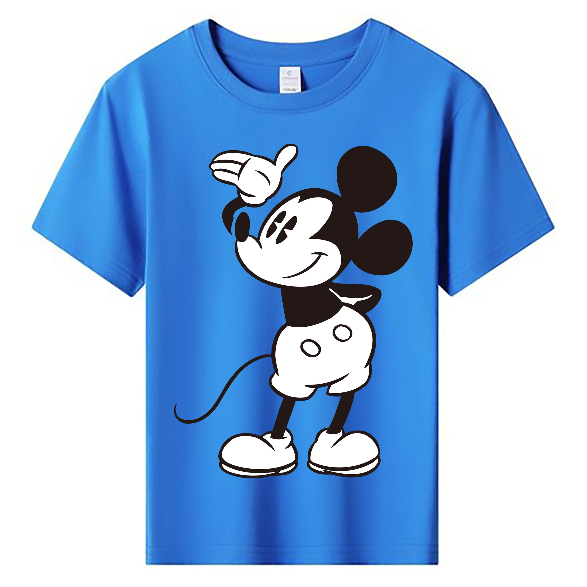ミッキーマウス Mickey Mouse 綿100％キッズTシャツ（フロントプリント）
